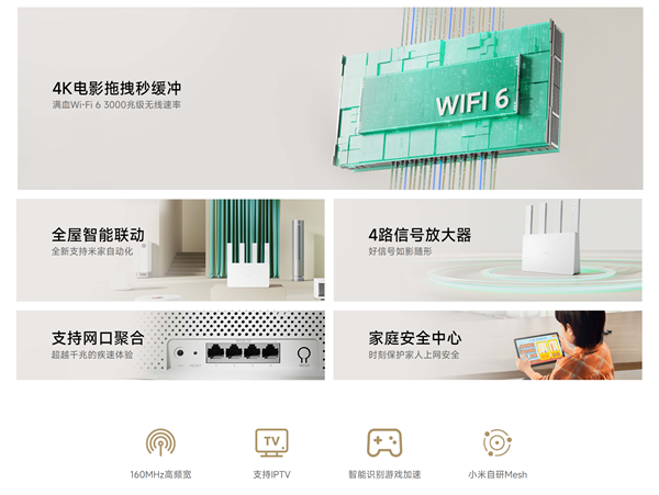 159元 小米路由器AX3000E开售：满血Wi-Fi 6 自研Mesh