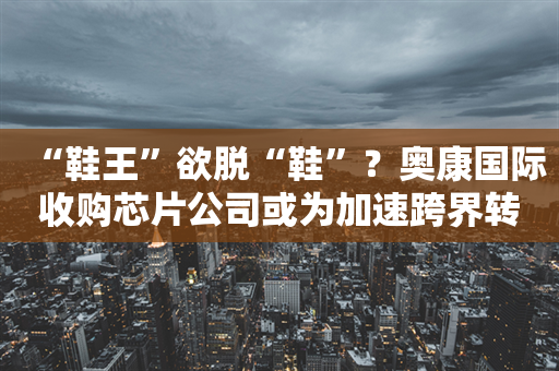 “鞋王”欲脱“鞋”？奥康国际收购芯片公司或为加速跨界转型