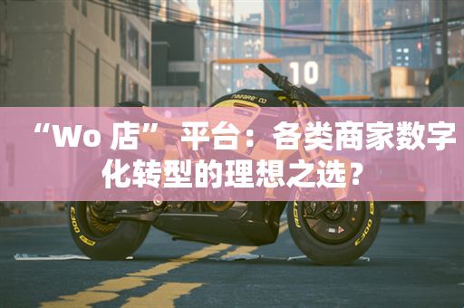 “Wo 店” 平台：各类商家数字化转型的理想之选？