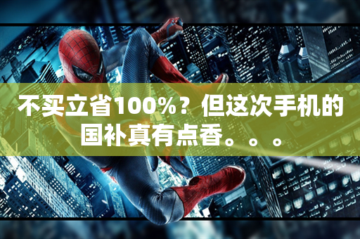 不买立省100%？但这次手机的国补真有点香。。。