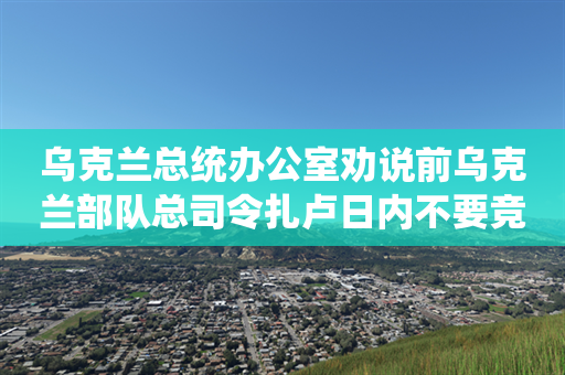 乌克兰总统办公室劝说前乌克兰部队总司令扎卢日内不要竞选总统，以保证泽连斯基连任