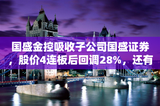 国盛金控吸收子公司国盛证券，股价4连板后回调28%，还有多家券商存吸收合并预期