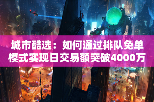 城市酷选：如何通过排队免单模式实现日交易额突破4000万？