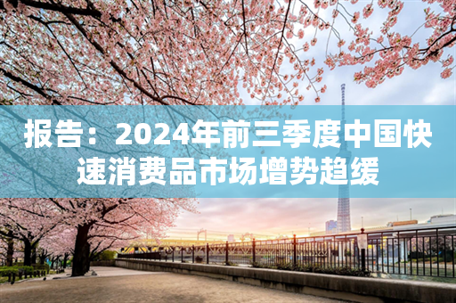 报告：2024年前三季度中国快速消费品市场增势趋缓