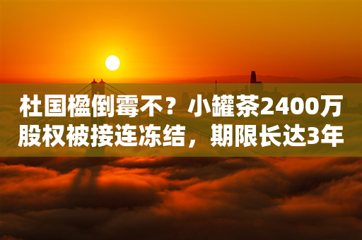 杜国楹倒霉不？小罐茶2400万股权被接连冻结，期限长达3年