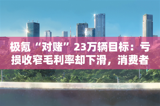 极氪“对赌”23万辆目标：亏损收窄毛利率却下滑，消费者投诉引关注