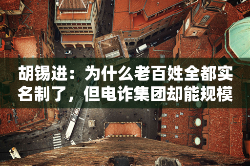 胡锡进：为什么老百姓全都实名制了，但电诈集团却能规模性虚拟隐身