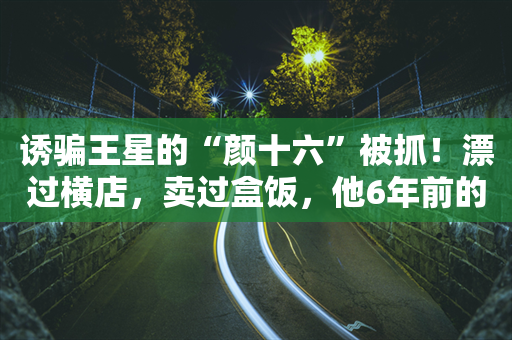 诱骗王星的“颜十六”被抓！漂过横店，卖过盒饭，他6年前的字谜细思极恐