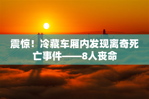 震惊！冷藏车厢内发现离奇死亡事件——8人丧命