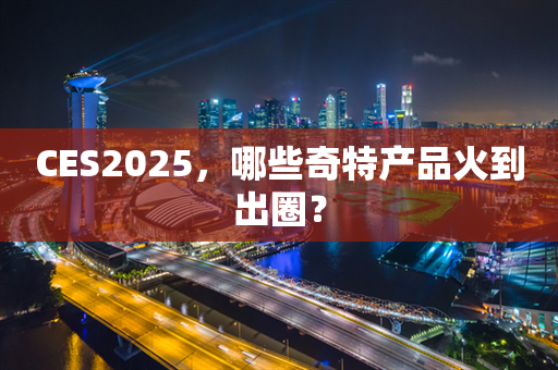 CES2025，哪些奇特产品火到出圈？